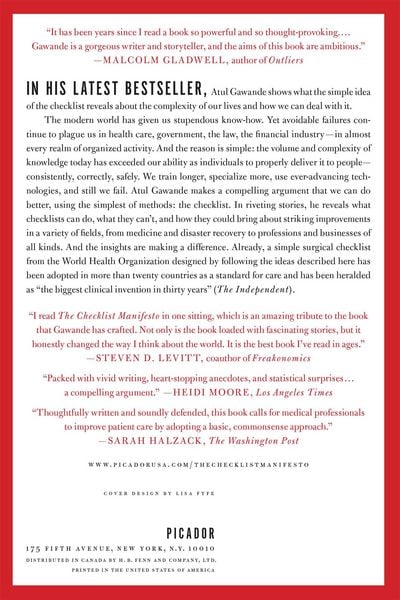 Produktbild: The Checklist Manifesto