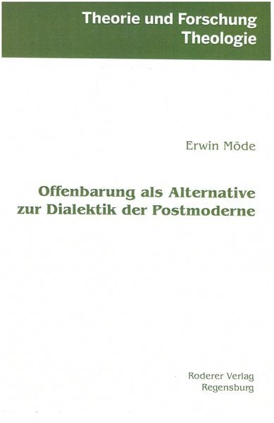 Produktbild: Offenbarung als Alternative zur Dialektik der Postmoderne