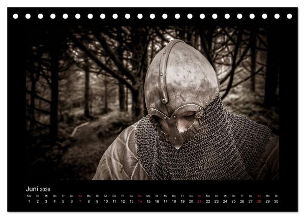 Produktbild: Wikinger und Krieger (Tischkalender 2026 DIN A5 quer), CALVENDO Monatskalender