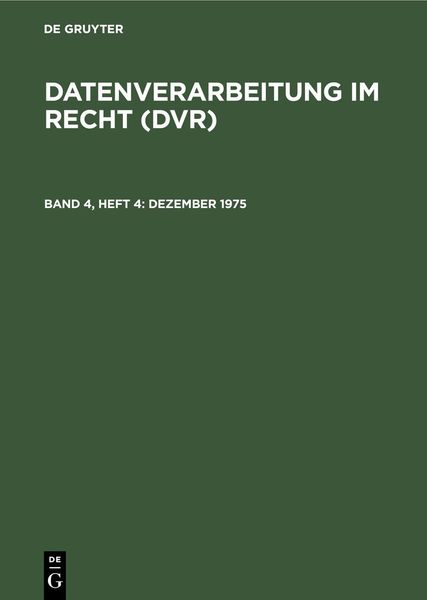 Produktbild: Dezember 1975