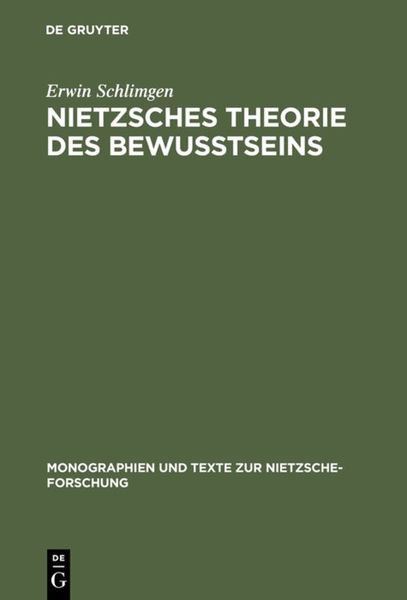 Produktbild: Nietzsches Theorie des Bewu&szlig;tseins