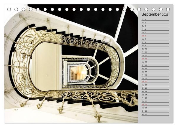 Produktbild: Faszination Treppen (Tischkalender 2026 DIN A5 quer), CALVENDO Monatskalender