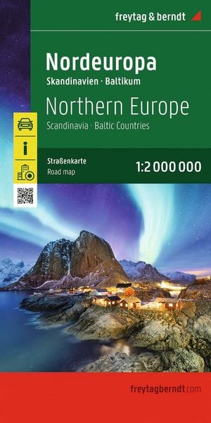 Produktbild: Nordeuropa, Stra&szlig;enkarte 1:2.000.000, freytag & berndt