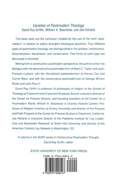 Produktbild: Varieties of Postmodern Theology