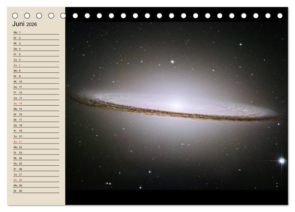 Produktbild: Raumfahrt und Weltall (Tischkalender 2026 DIN A5 quer), CALVENDO Monatskalender