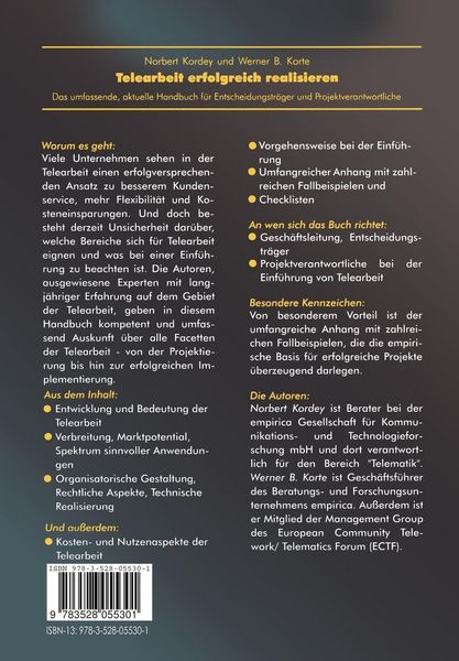 Produktbild: Telearbeit erfolgreich realisieren