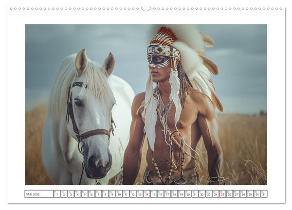 Produktbild: Indian Spirits (Wandkalender 2026 DIN A2 quer), CALVENDO Monatskalender