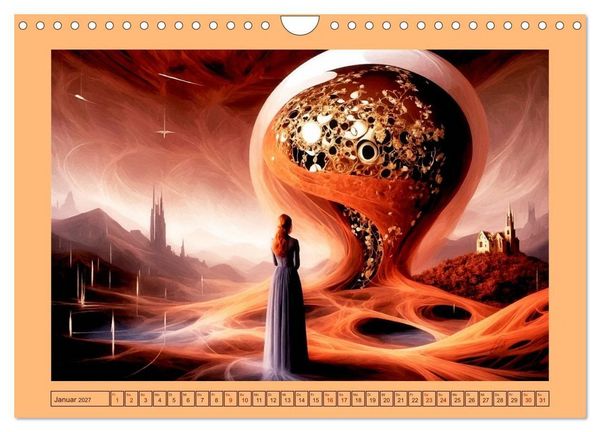 Produktbild: Fraktale Metamorphosen (Wandkalender 2027 DIN A4 quer), CALVENDO Monatskalender