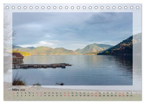Produktbild: Walchensee (Tischkalender 2026 DIN A5 quer), CALVENDO Monatskalender
