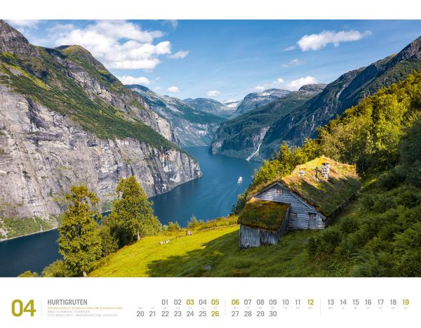 Produktbild: Hurtigruten Kalender 2026 | Unterwegs zwischen Bergen und Kirkenes