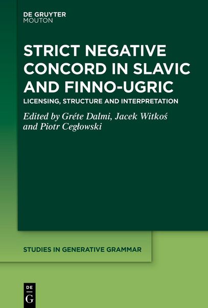 Produktbild: Strict Negative Concord in Slavic and Finno-Ugric