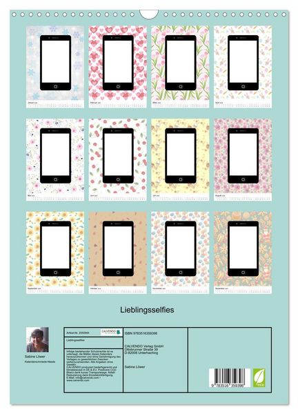 Produktbild: Lieblingsselfies (Wandkalender 2026 DIN A3 hoch), CALVENDO Monatskalender