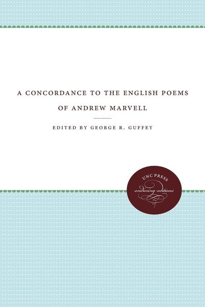 Produktbild: A Concordance to the English Poems of Andrew Marvell
