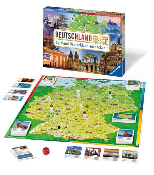 Produktbild: Deutschlandreise - Gesellschaftsspiel & Brettspiel ab 8 Jahre