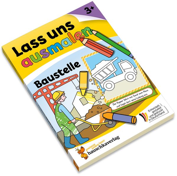 Produktbild: Lass uns ausmalen &ndash; Mein Ausmalbuch ab 3 - Baustelle