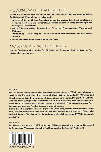 Produktbild: Betriebswirtschaftliche Datenverarbeitung