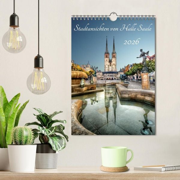 Produktbild: Stadtansichten von Halle Saale 2026 (Wandkalender 2026 DIN A4 hoch), CALVENDO Monatskalender