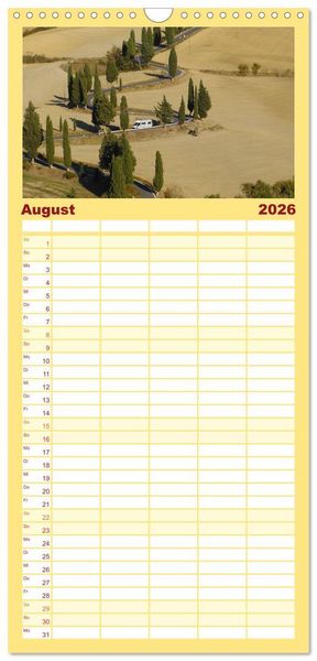 Produktbild: Familienplaner 2026 - Wohnmobil-Reisen mit 5 Spalten (Wandkalender, 21 x 45 cm) CALVENDO
