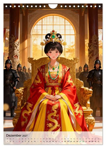 Produktbild: Hanfu und Herzensbande (Wandkalender 2027 DIN A4 hoch), CALVENDO Monatskalender