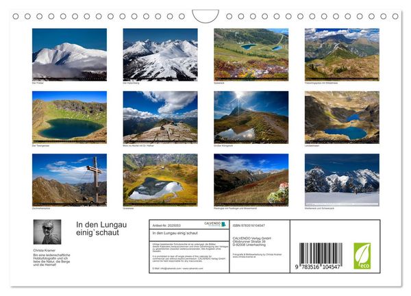 Produktbild: In den Lungau einig`schaut (Wandkalender 2026 DIN A4 quer), CALVENDO Monatskalender