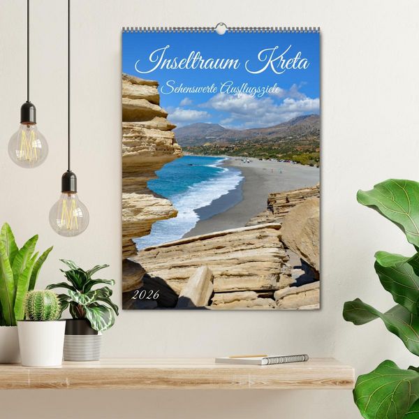 Produktbild: Inseltraum Kreta - Sehenswerte Ausflugsziele (Wandkalender 2026 DIN A2 hoch), CALVENDO Monatskalender