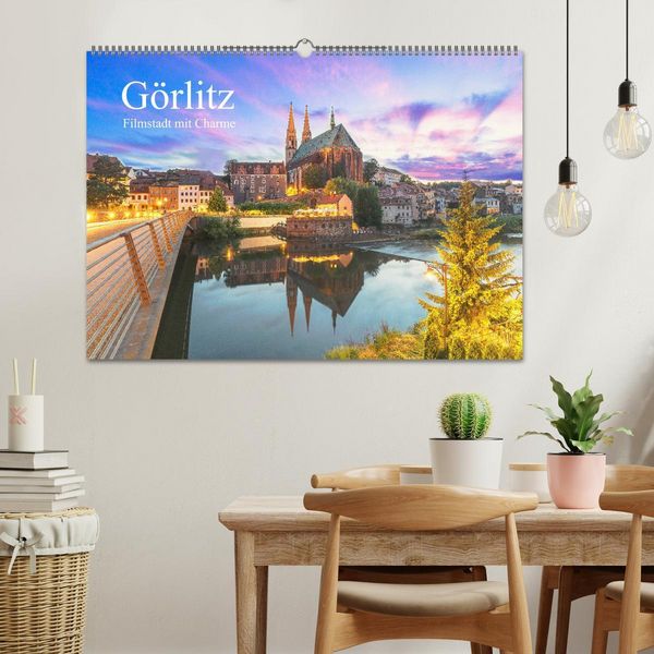 Produktbild: G&ouml;rlitz - Fimstadt mit Charme (Wandkalender 2026 DIN A2 quer), CALVENDO Monatskalender