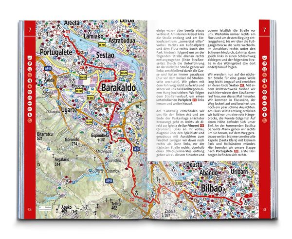 KOMPASS Wanderführer Jakobsweg Camino del Norte, 60 Touren