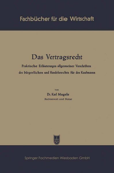 Produktbild: Das Vertragsrecht