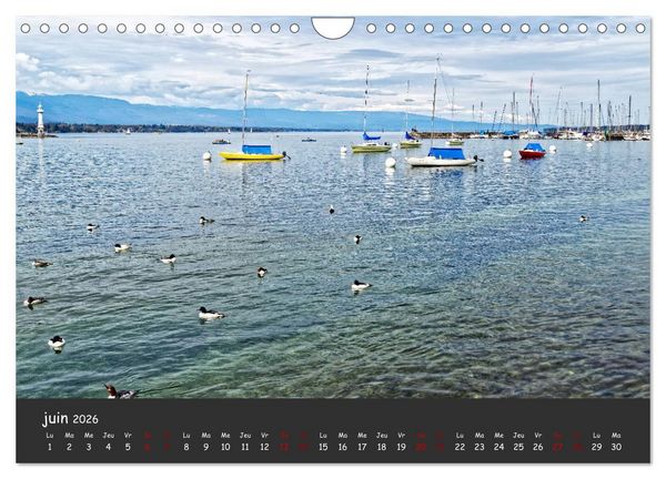 Produktbild: Au fil de l'eau... LAC LEMAN (Calendrier mural 2026 DIN A4 vertical), CALVENDO calendrier mensuel