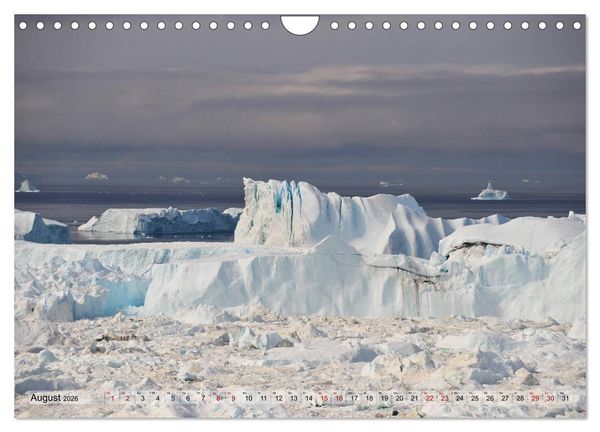 Produktbild: Gr&ouml;nland: Eisberge in der Disko Bucht (Wandkalender 2026 DIN A4 quer), CALVENDO Monatskalender