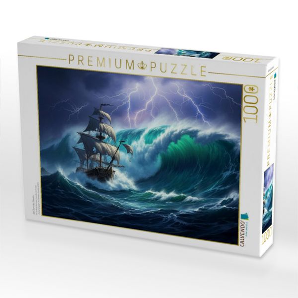 Produktbild: CALVENDO Puzzle Der Zorn des Ozeans | 1000 Teile Lege-Gr&ouml;&szlig;e 64x48cm Foto-Puzzle f&uuml;r gl&uuml;ckliche Stunden