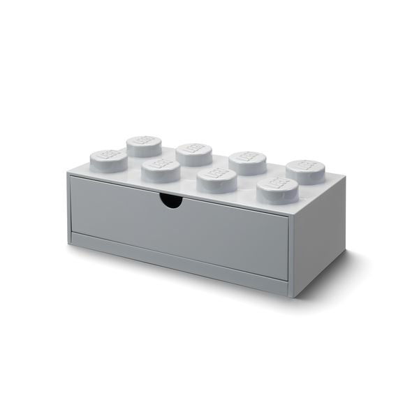 LEGO® Schubladenelement 8 Noppen Grau