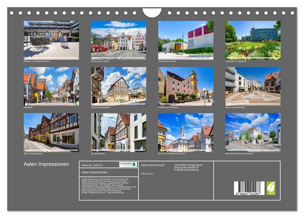 Produktbild: Aalen Impressionen (Wandkalender 2026 DIN A4 quer), CALVENDO Monatskalender