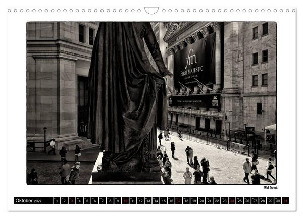 Produktbild: Manhattan Memories - Erinnerungen an New York (Wandkalender 2027 DIN A3 quer), CALVENDO Monatskalender