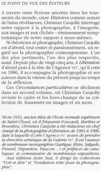 Produktbild: Circonstances particulieres hist