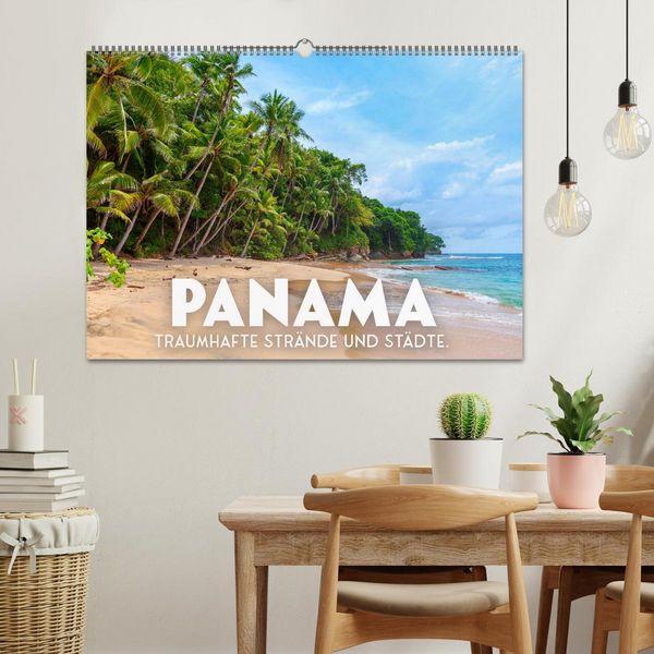 Produktbild: Panama - Traumhafte Str&auml;nde und St&auml;dte. (Wandkalender 2026 DIN A2 quer), CALVENDO Monatskalender
