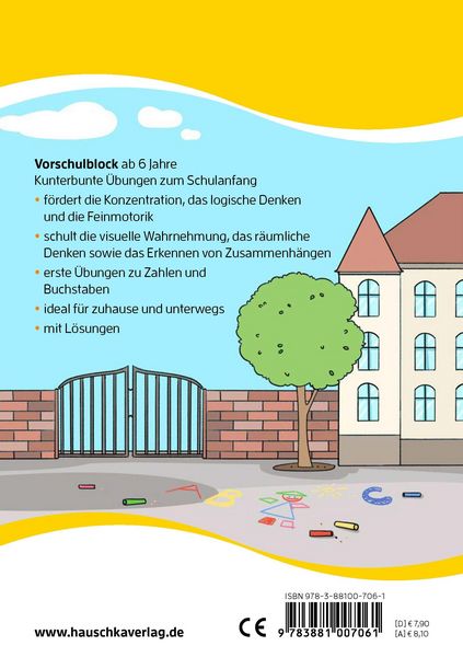 Produktbild: Schulstart-Block ab 6 Jahre &ndash; Kunterbunte &Uuml;bungen zum Schulanfang