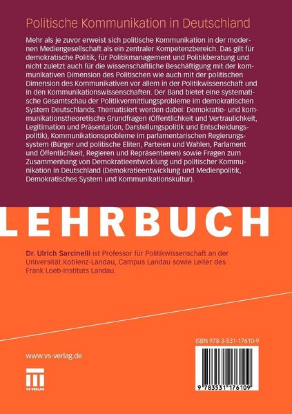 Produktbild: Politische Kommunikation in Deutschland