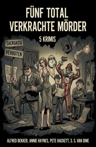 Fünf total verkrachte Mörder: 5 Krimis