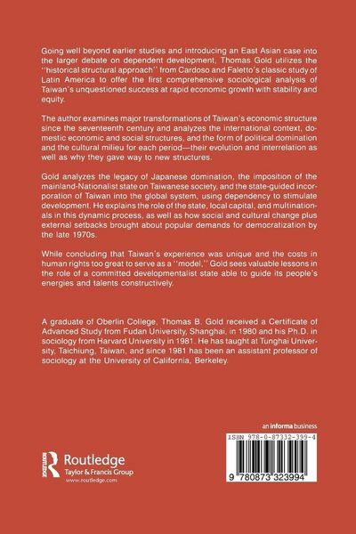 Produktbild: State and Society in the Taiwan Miracle