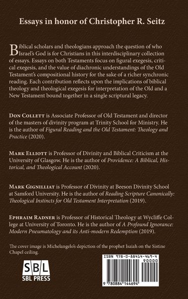 Produktbild: The Identity of Israel's God in Christian Scripture