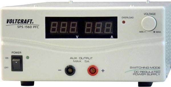 VOLTCRAFT SPS 1560 PFC Labornetzgerät, einstellbar 1 - 15 V/DC 6 - 60 A 900 W Remote Anzahl Ausgänge 2 x