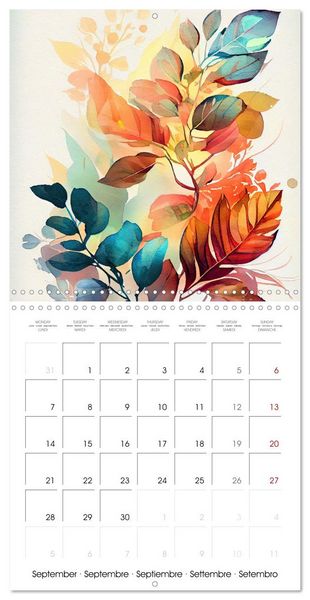 Produktbild: The Art of Leaves (Wall Calendar 2026 12 &times; 12 Inch) CALVENDO 12 Month Wall Calendar