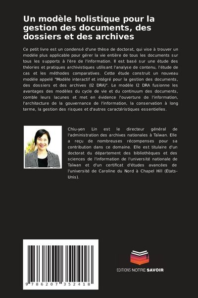 Produktbild: Un mod&egrave;le holistique pour la gestion des documents, des dossiers et des archives
