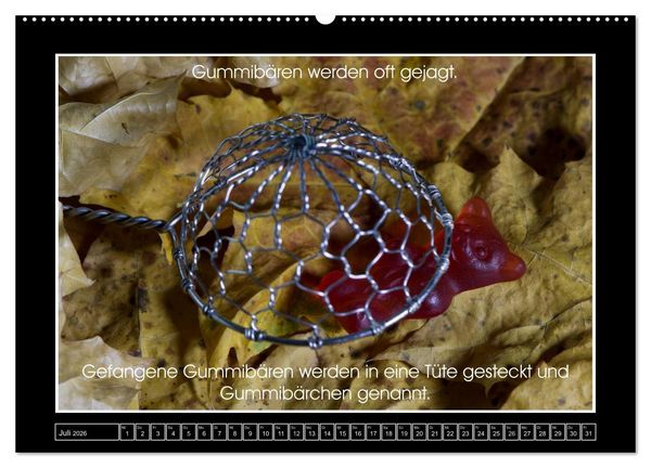 Produktbild: Wissenswertes aus der Welt der Gummib&auml;ren (hochwertiger Premium Wandkalender 2026 DIN A2 quer), Kunstdruck in Hochglanz