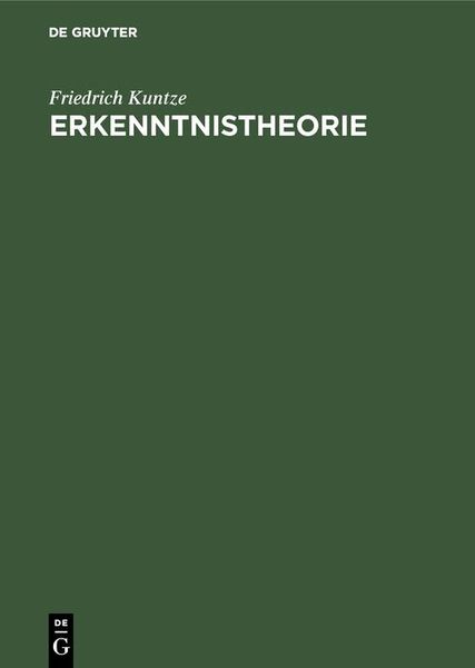 Produktbild: Erkenntnistheorie