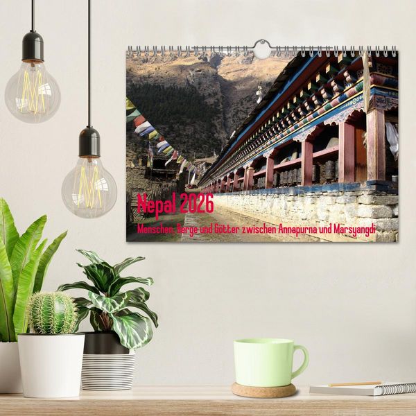 Produktbild: Nepal 2026 Menschen, Berge und G&ouml;tter zwischen Annapurna und Marsyangdi (Wandkalender 2026 DIN A4 quer), CALVENDO Monatskalender