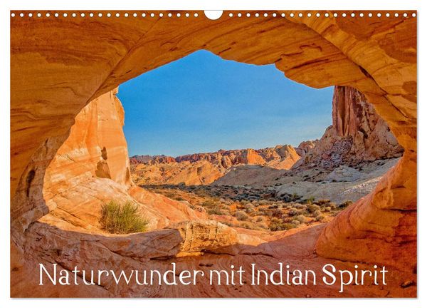 Naturwunder mit Indian Spirit (Wandkalender 2026 DIN A3 quer), CALVENDO Monatskalender
