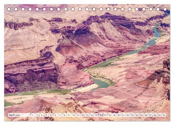 Produktbild: GRAND CANYON M&auml;chtige Schlucht (Tischkalender 2026 DIN A5 quer), CALVENDO Monatskalender