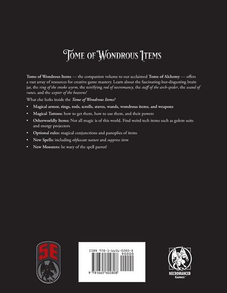 Produktbild: Tome of Wondrous Items 5E